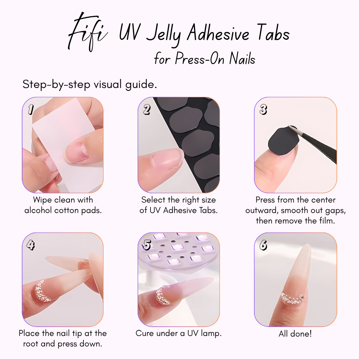UV Jelly Adhesive Tabs