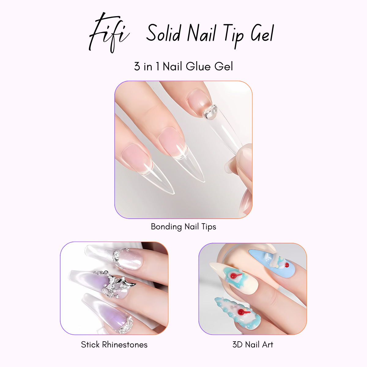Solid Nail Tip Gel