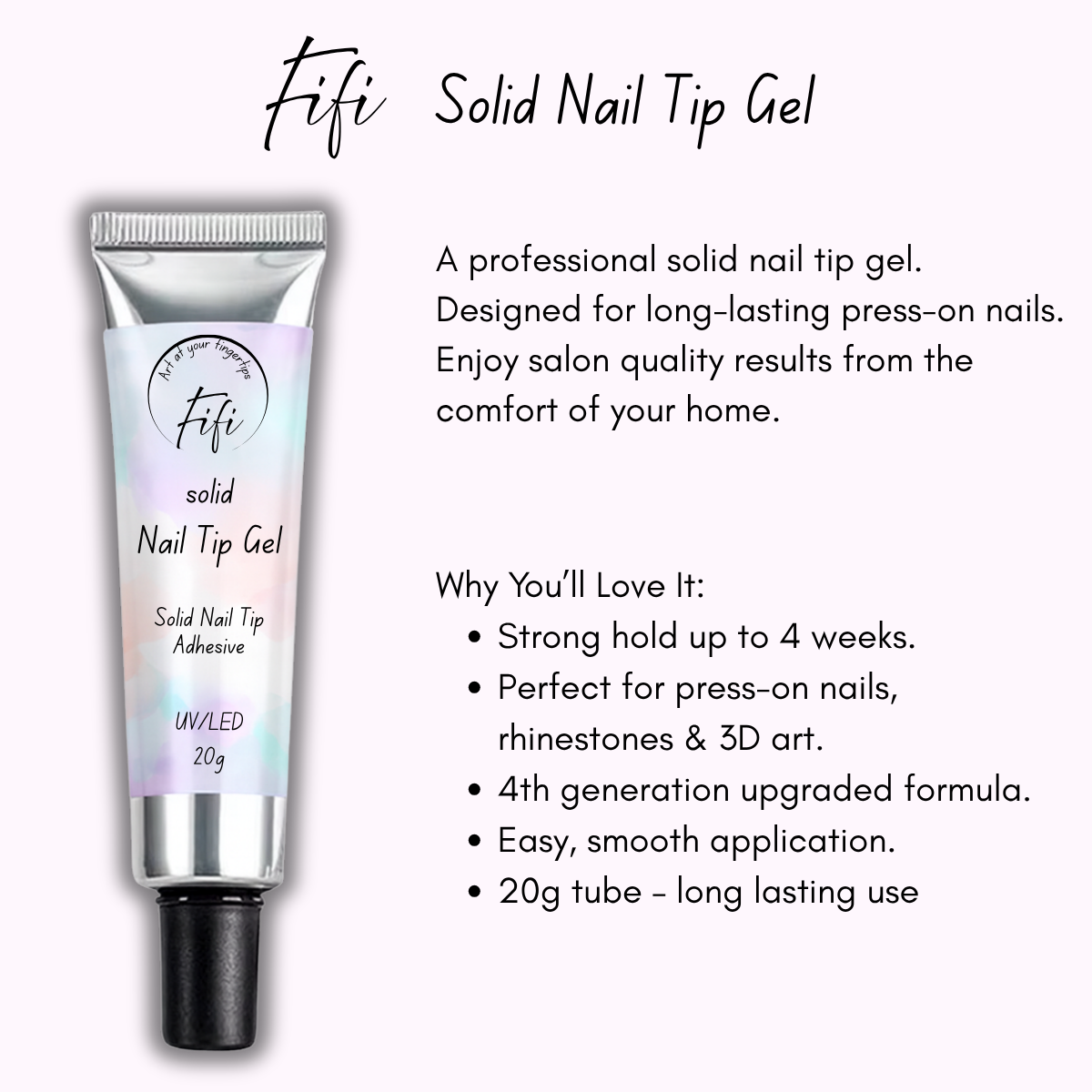 Solid Nail Tip Gel