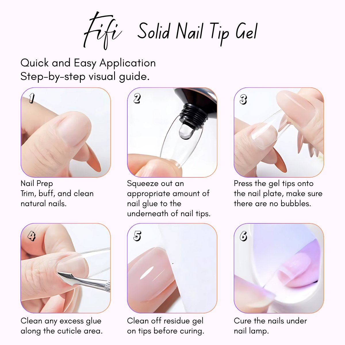 Solid Nail Tip Gel