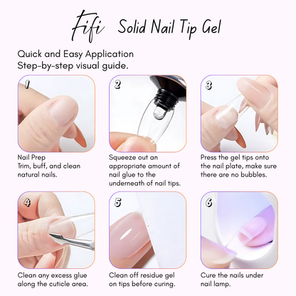 Solid Nail Tip Gel